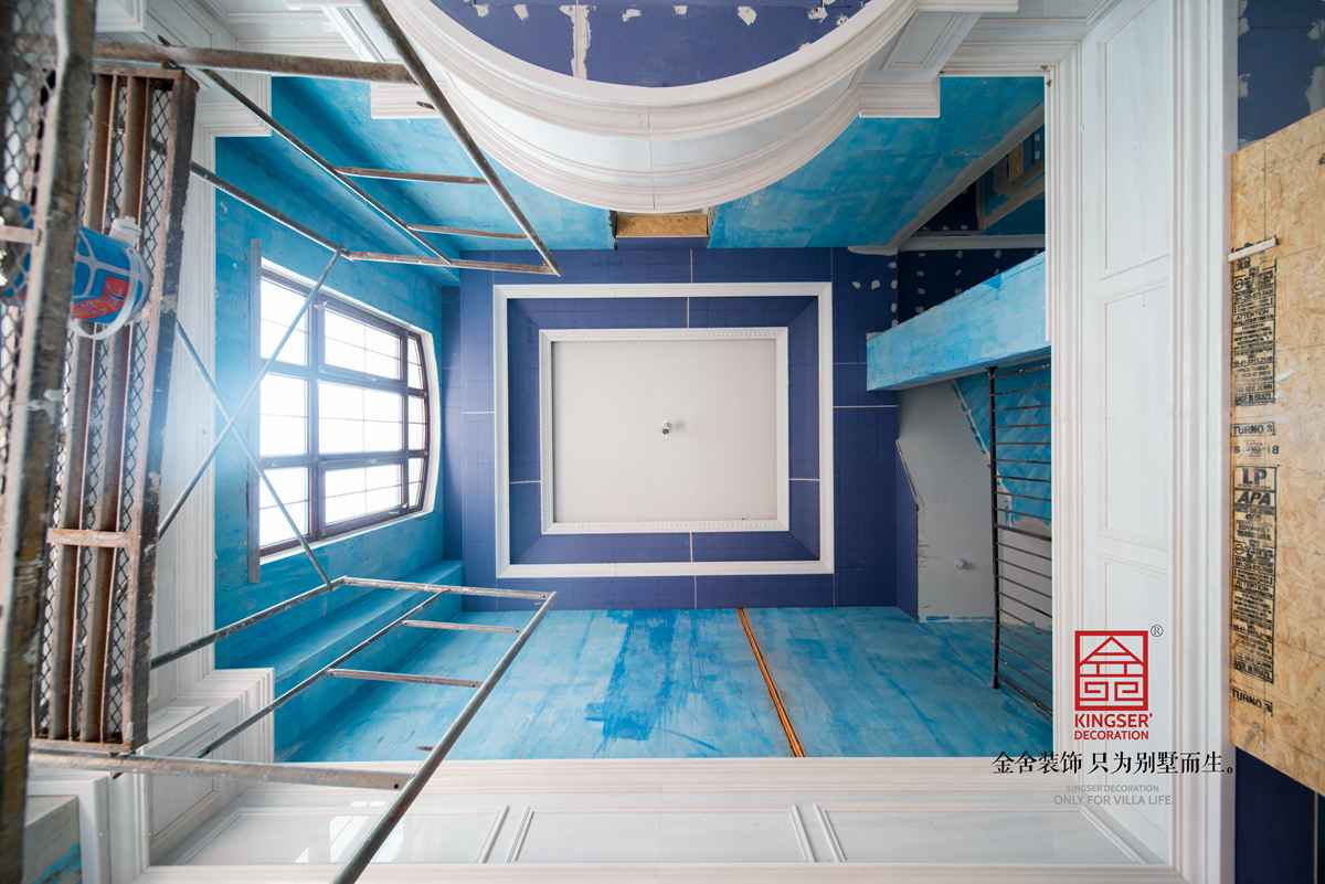 西山林語380平油工施工過程