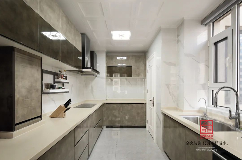 保利拉菲172㎡裝修設計混搭風餐廳裝修實景圖