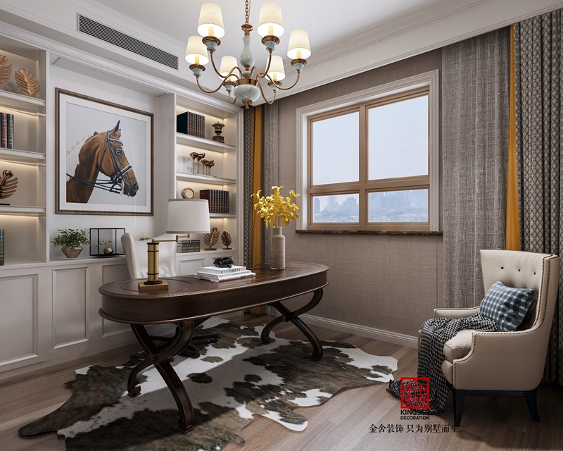 榮盛和府194㎡美式風格研發設計效果圖