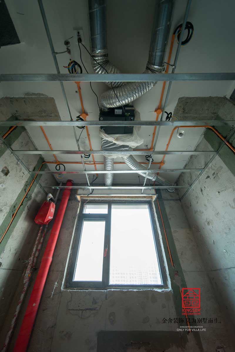 融創(chuàng)中心裝修工地木工階段