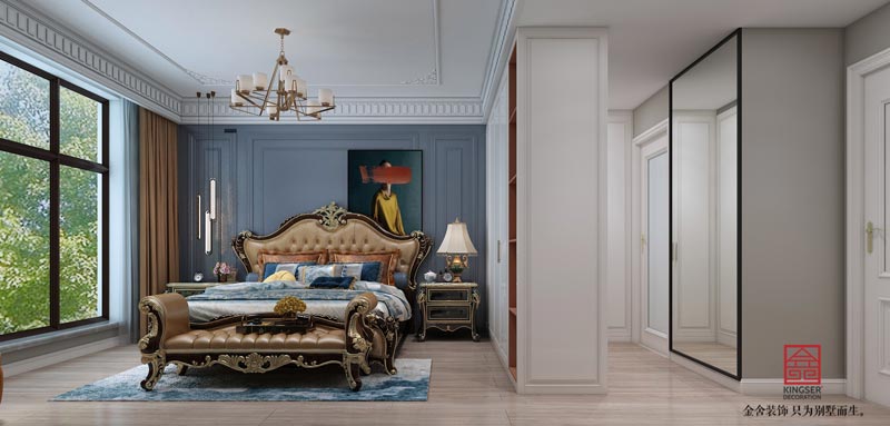 悅傾城140平美式風格裝修效果圖