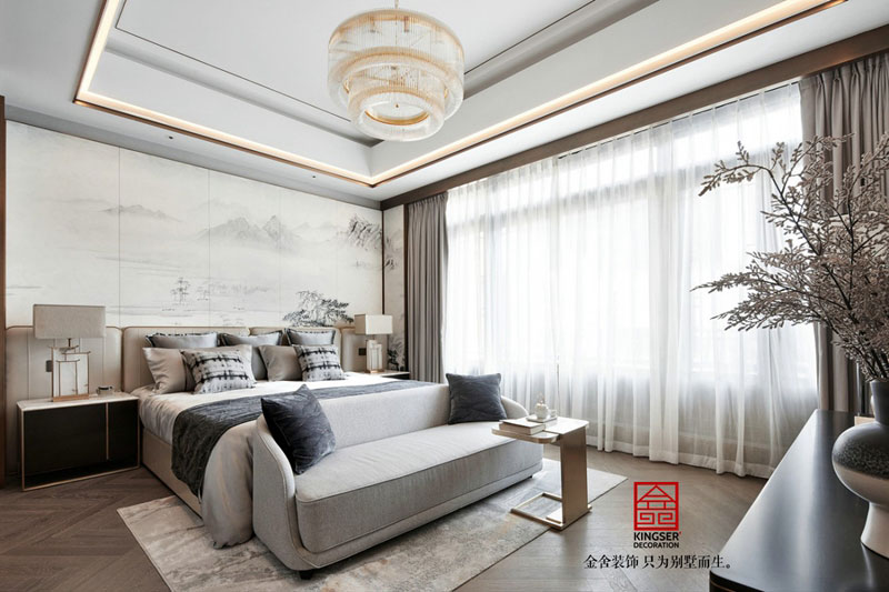 榮盛御府裝修373平米現代風格研發效果圖