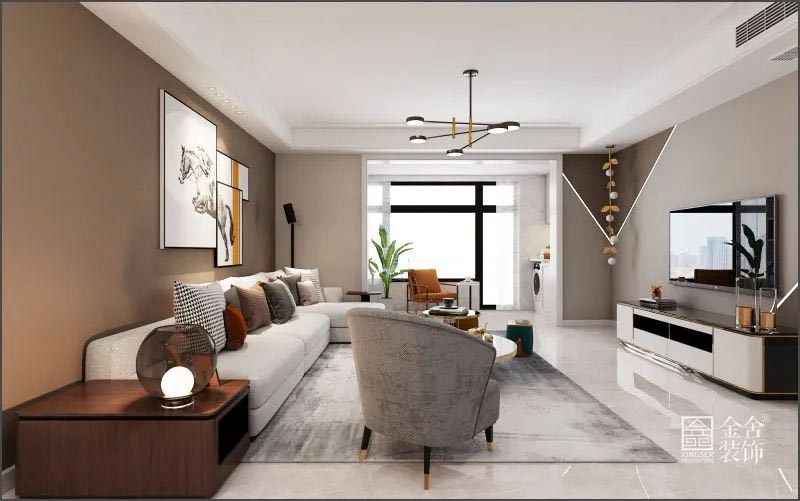 榮盛華府底躍裝修-極簡風格-效果圖