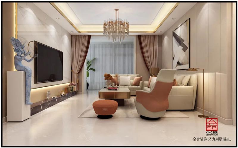 翰林甲第-輕奢風格-裝修效果圖