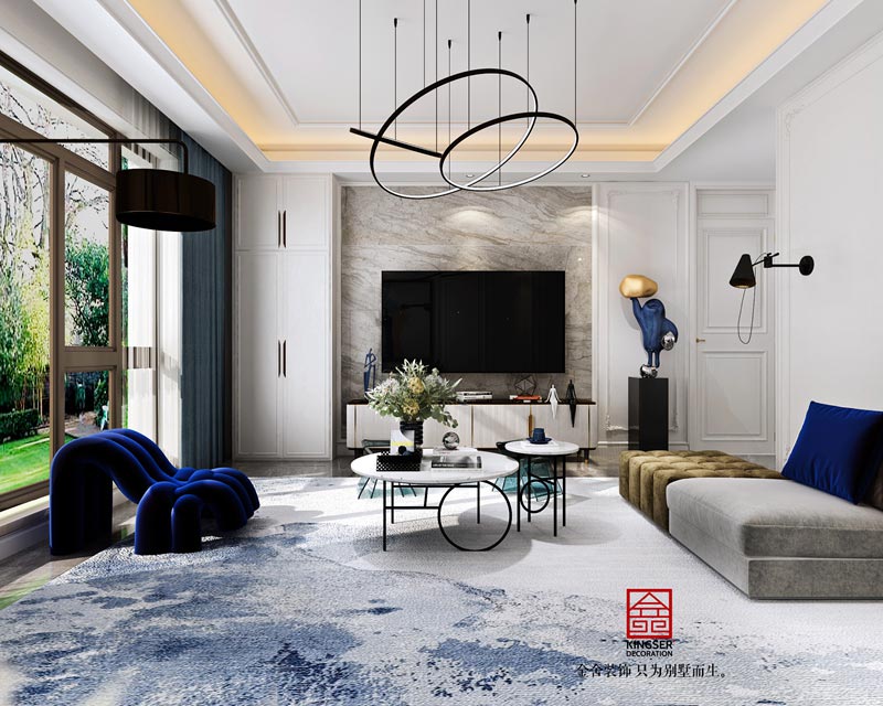 大者別墅裝修設計-200㎡-現代法式方案