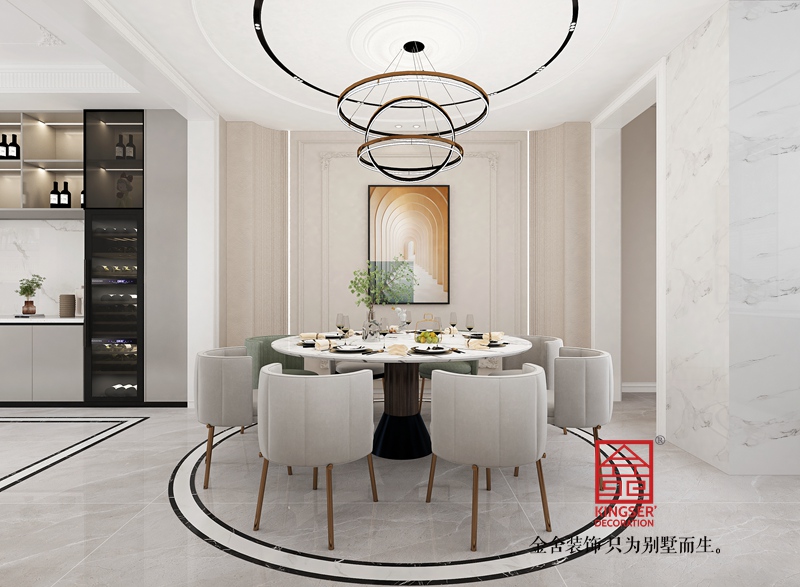 榮盛御府415平米法式風格裝修-餐廳