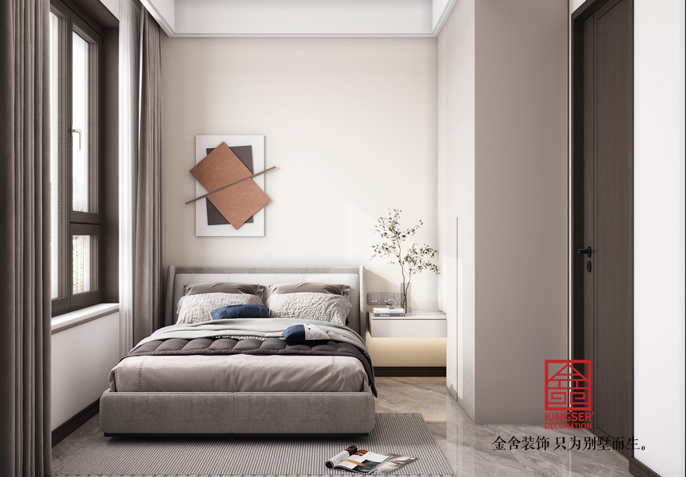 錦江府188平米現代簡約風格裝修-臥室