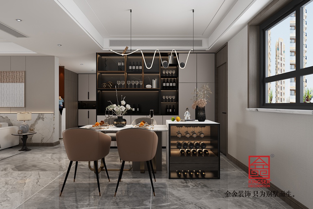 維多利亞212平米現代簡約裝修-餐廳