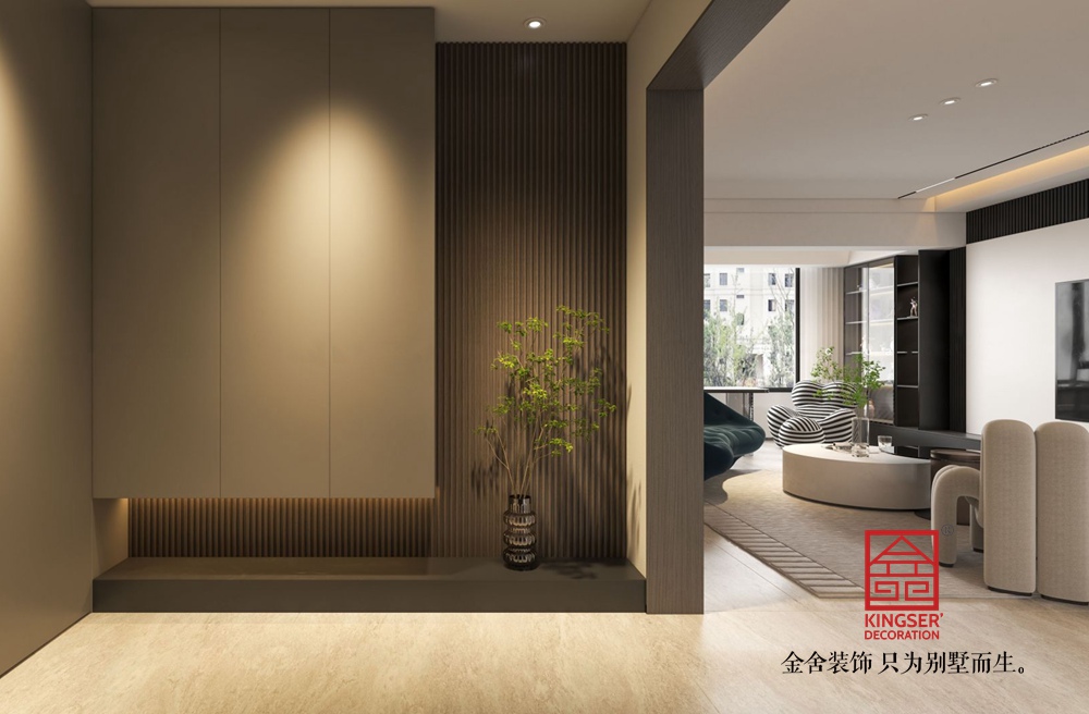 國仕山171平米現代簡約風格裝修-玄關