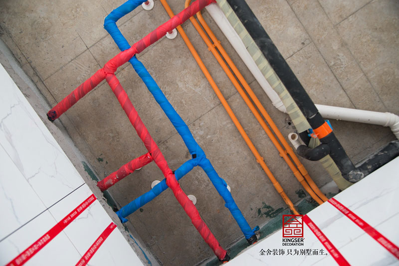 中冶德賢公館150平米裝修施工現場