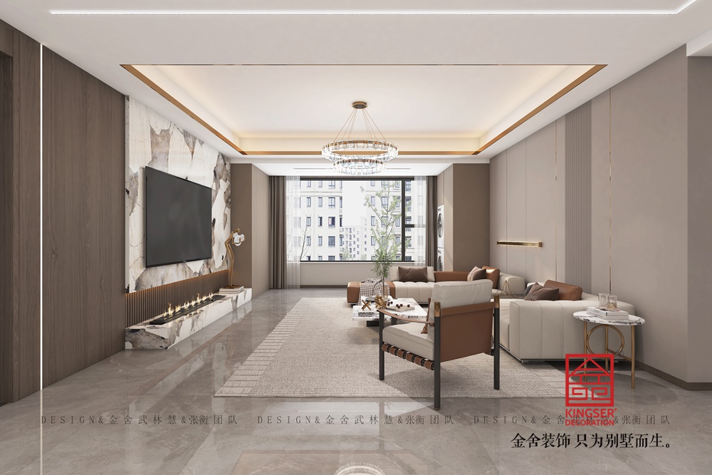 盛邦九號院165平輕奢風格裝修-臥室