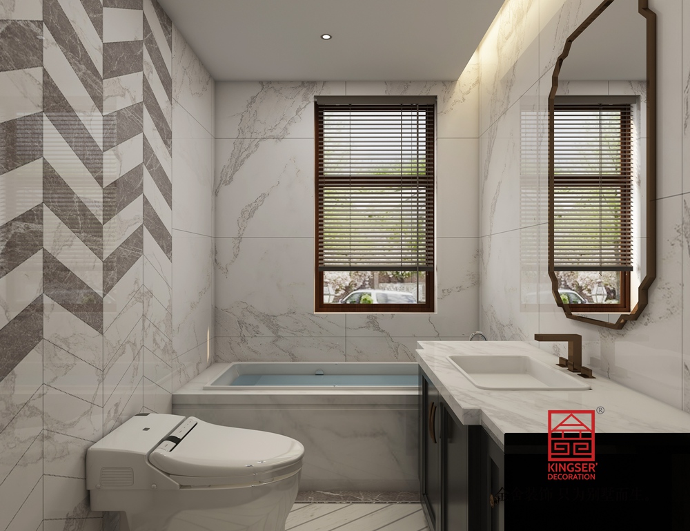 御河上院 220平米簡歐風格裝修-衛(wèi)生間