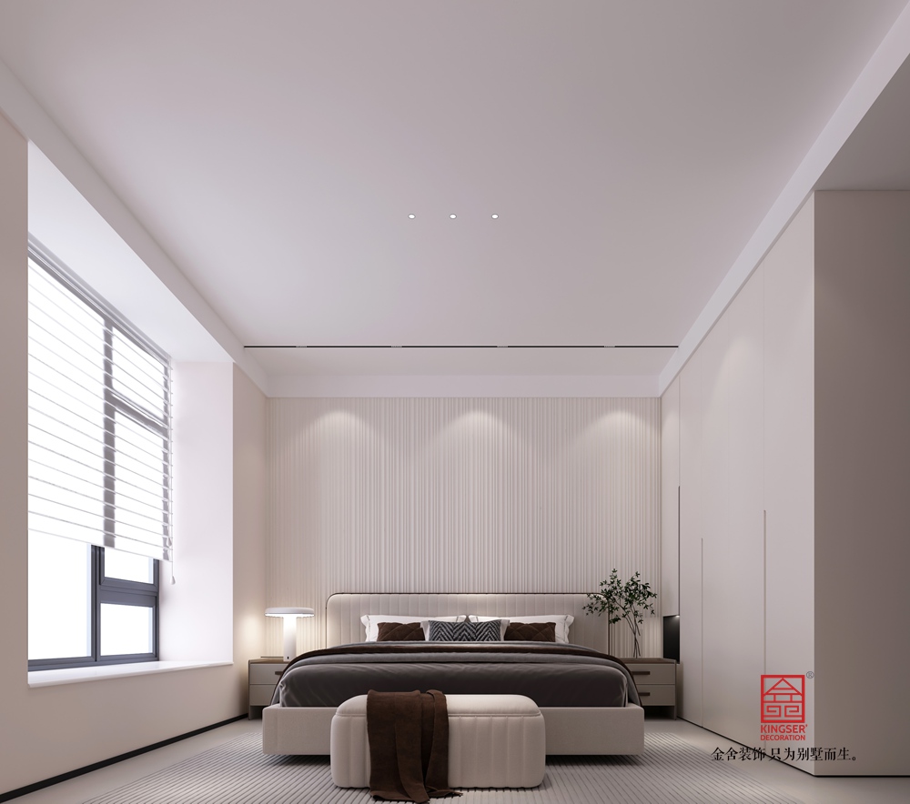 時(shí)間山150平米奶油風(fēng)裝修-臥室