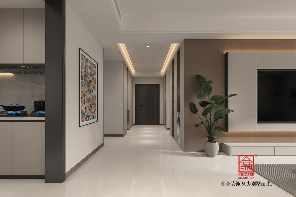 瑞凝府182平米現代簡約風格裝修-玄關