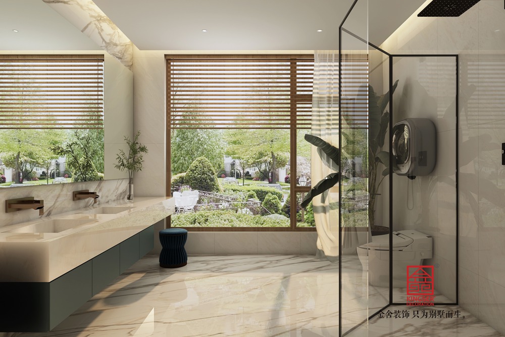 正定自建別墅260平米現代輕奢風格裝修-衛生間