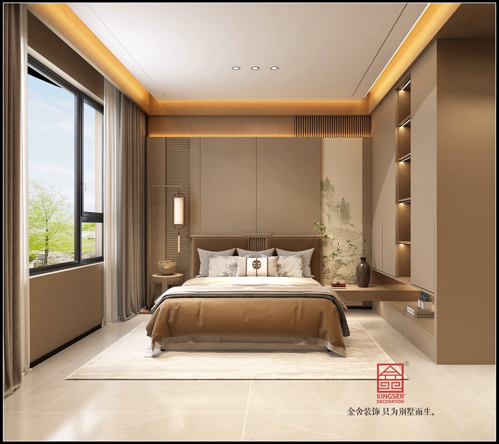 中海峯200平米宋氏美學風格裝修-臥室