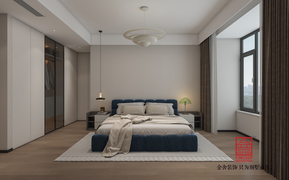 高新苑269平米現(xiàn)代簡約風(fēng)格裝修-臥室