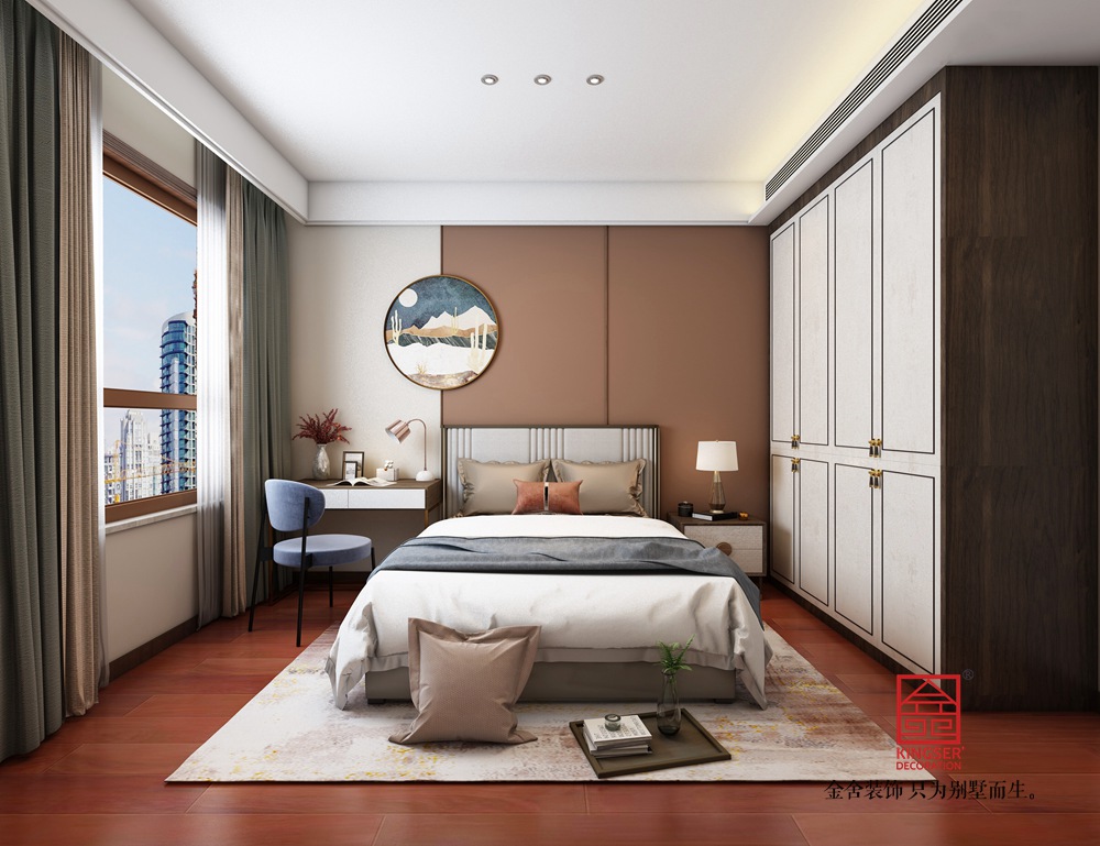 東南智匯城150平米中式風格裝修-臥室