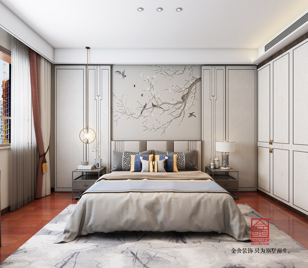 東南智匯城150平米中式風格裝修-主臥