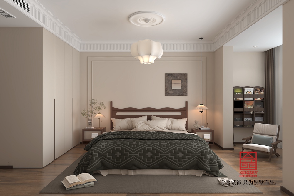 維多利亞五期158平米中古風格裝修-臥室