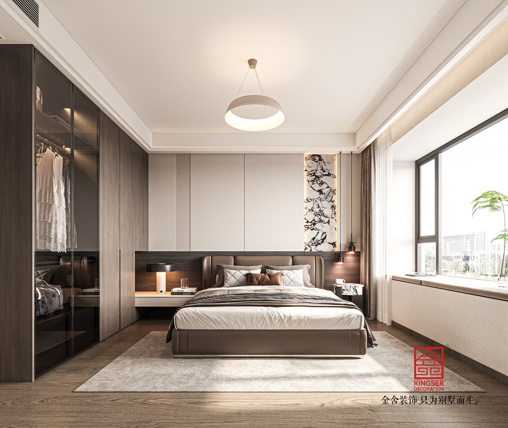 云和賦180平米意式輕奢風格裝修-臥室